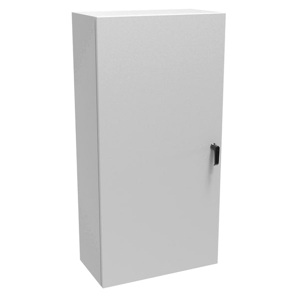 Hammond 3 Point Latch with Handle Electrical Enclosures, 48 in H, 12 in D, 24 in W, 3R, 12, 4, Steel EN4SD482412LG - main